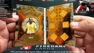 10/25/2025 2025 Leaf History Book Sports Edition: Chapter 2 Hobby Box Break Random Numbers #9