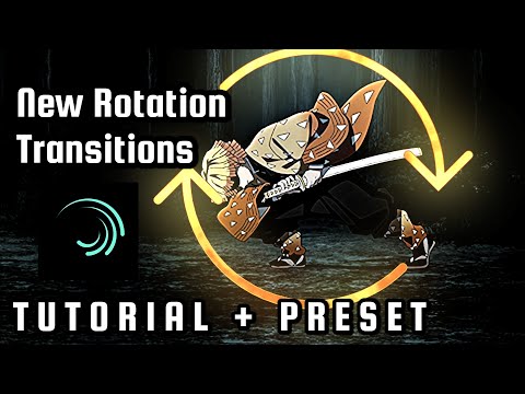 New Rotation Transitions Tutor + Preset - [Alight Motion Tutorial]