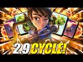 100% PURE OFFENSE!! ULTIMATE 2.9 BAIT CYCLE DECK IN CLASH ROYALE!