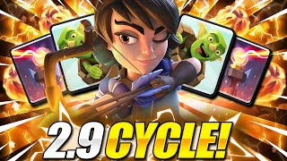 100% PURE OFFENSE ULTIMATE 2.9 BAIT CYCLE DECK IN CLASH ROYALE