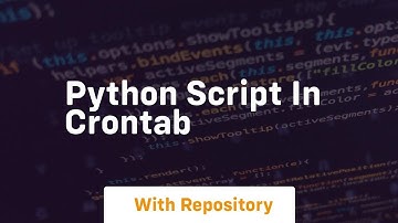 python script in crontab