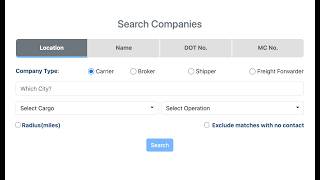 Flodda: Search carriers and trucking companies to view their FMCSA snapshots