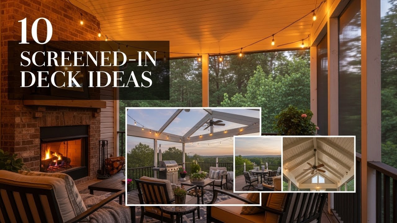10 Modern Screened In Deck Designs That Will Transform Your Home - YouTube