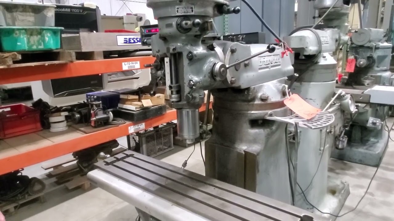 Bridgeport Step Pulley Vertical Knee Mill Operation