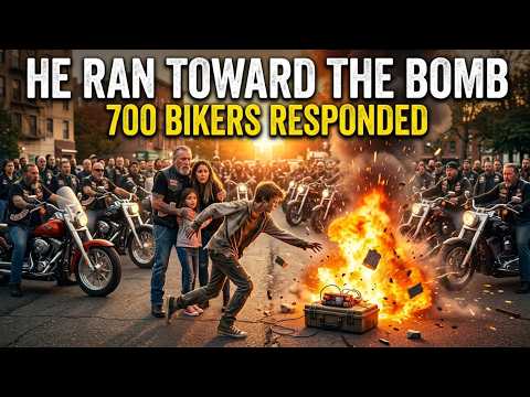 Homeless Boy Shielded a Hells Angels Family from a Bomb—700 Bikers Honored His Courage