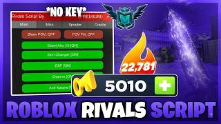 Rivals Script NO KEY - Silent Aim V5, Auto Win Farm , Aimbot, Rage Bot, Skin Changer 🔥