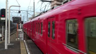 名鉄三河線6000系+6000系6043F(第2編成目の更新車) 豊田市駅入線