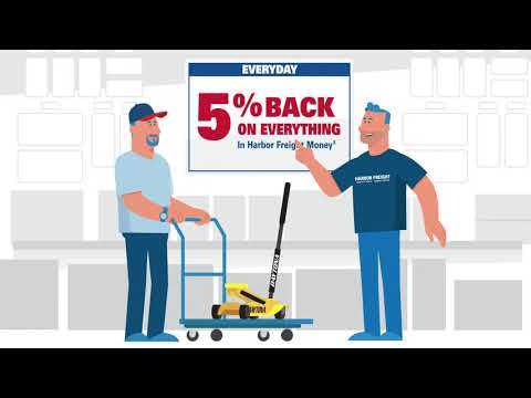 Vídeo: A Harbor Freight oferece um cartão de crédito?