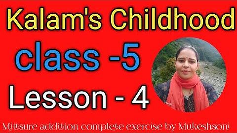 Class-5,lesson-4#Kalam