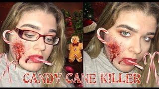 Christmas Candy Cane SFX Makeup Tutorial