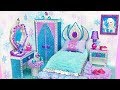 DIY Habitación en Miniatura de Frozen Elsa ~ Miniature Dollhouse Casa de Muñecas