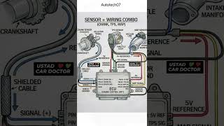 crank tps map sensor wiring diagram #technology #viral #mechanic #dailypost #automobile #electrical