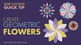 Geometric Shapes in Illustrator: Stroke Techniques to Create Flower Patterns (Easy)