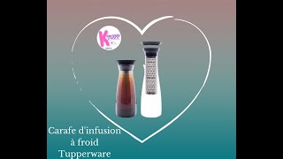 Carafe infusion à froid Tupperware (version anglaise)
