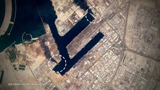 Animated Map Dubais Jebel Ali Port Beforeafter Strikes Afp Animé