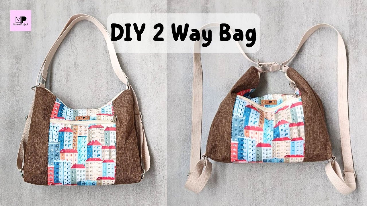 Двусторонняя сумка своими руками | Мастер-класс по шитью двусторонней сумки