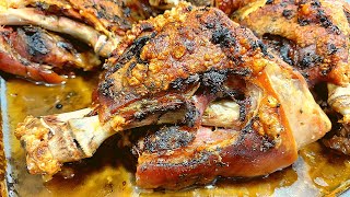 SPECTACULAR oven-baked pork knuckle! 🐷 | CRISPY skin and TENDER meat