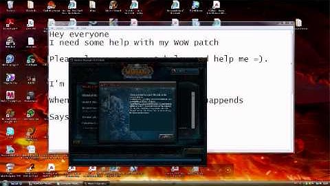 Wow patch error
