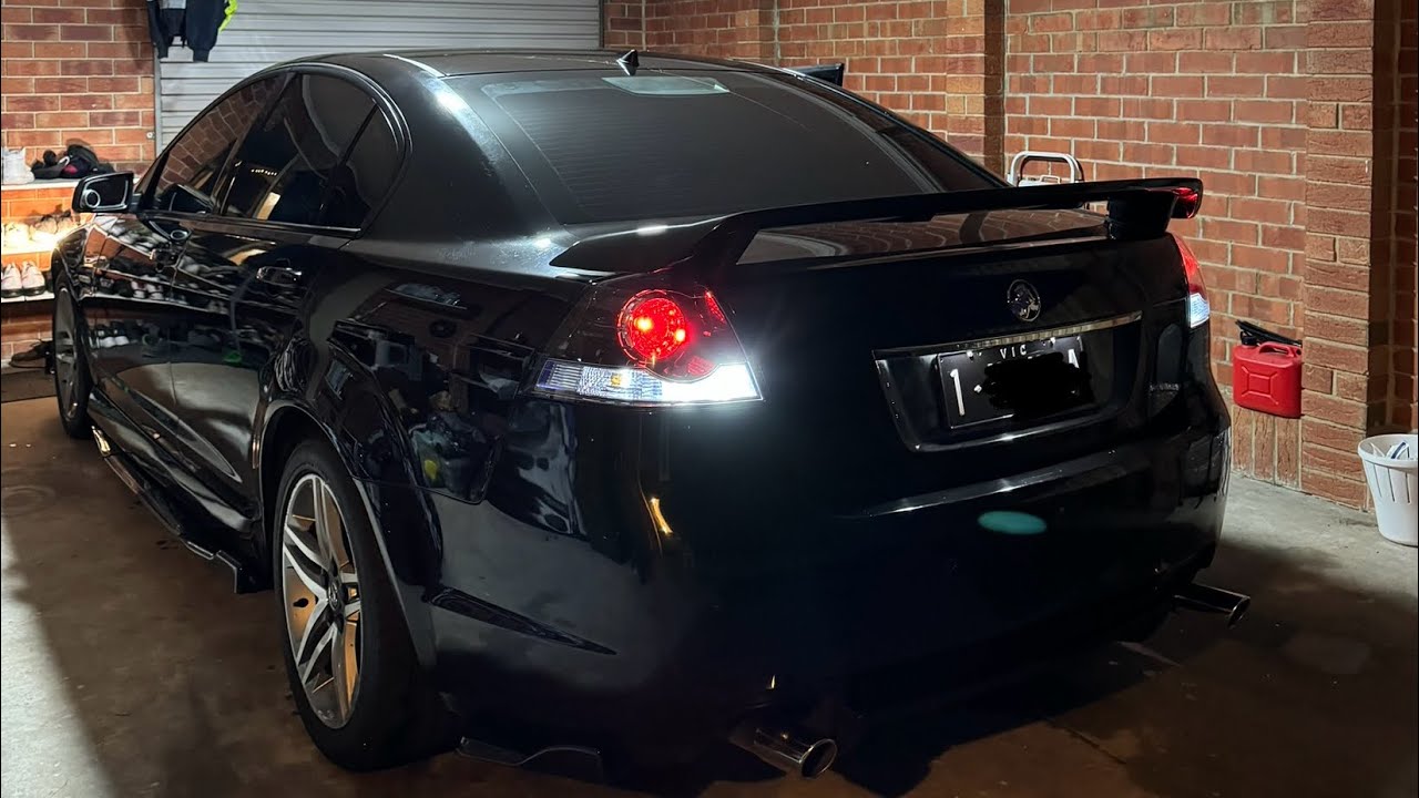 VE SV6 xforce 2.25 “catback with straight pipe 2.5” muffler at rear COLD START