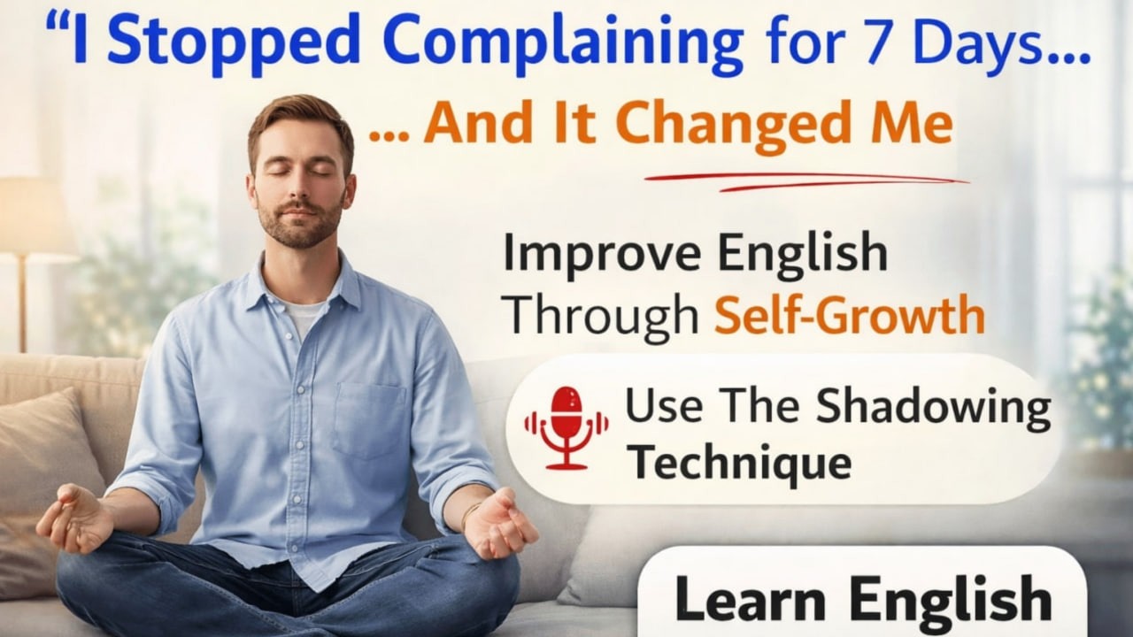 I Stopped Complaining for 7 Days… Here’s What Happened | English Shadowing Story