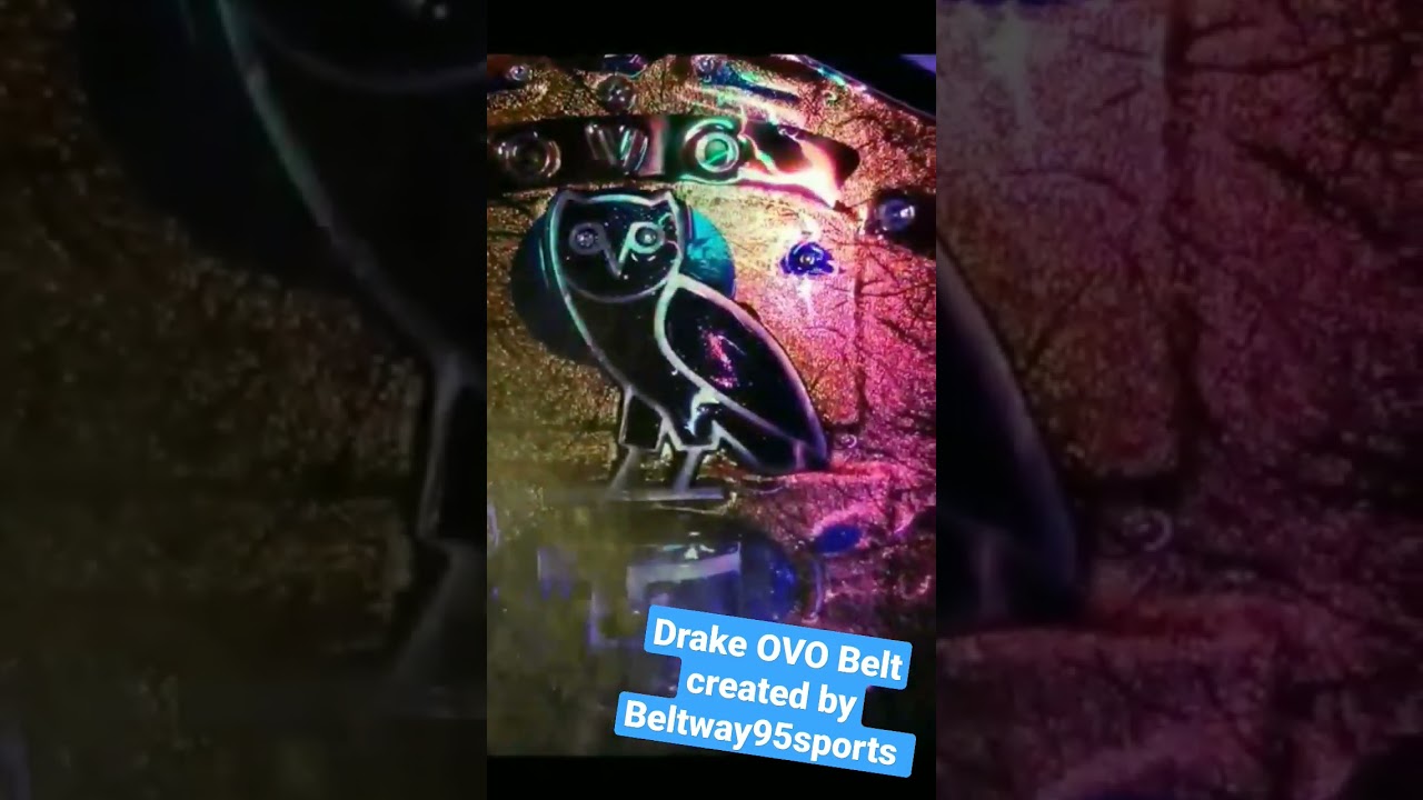 Drake OVO belt created by Beltway95sports to support Autism