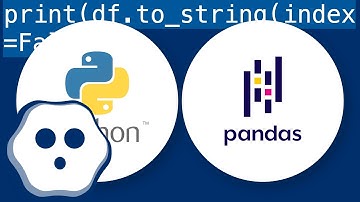How to print pandas DataFrame without index