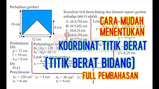 cara mudah menentukan koordinat titik berat bidang terhadap titik O cara mudah menentukan koordinat titik berat bidang terhadap titik O