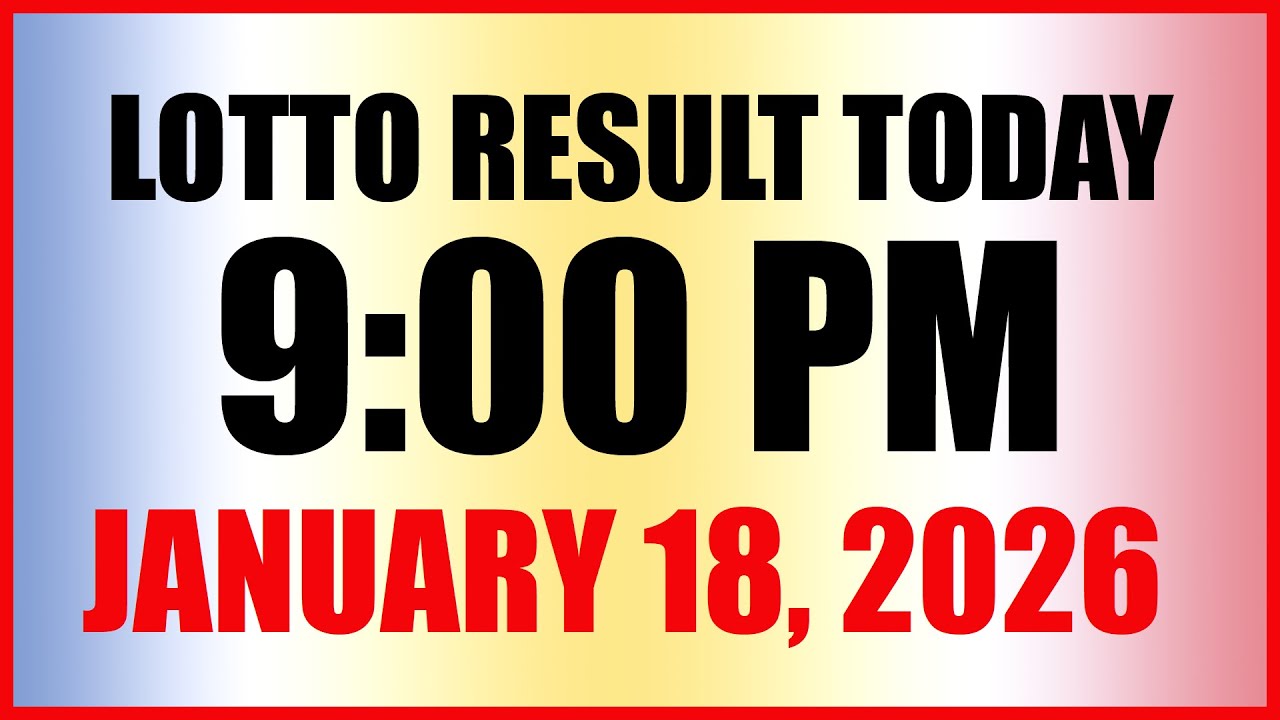 Lotto Result Today 9pm Draw January 18 2026 Swertres Ez2 PCSO
