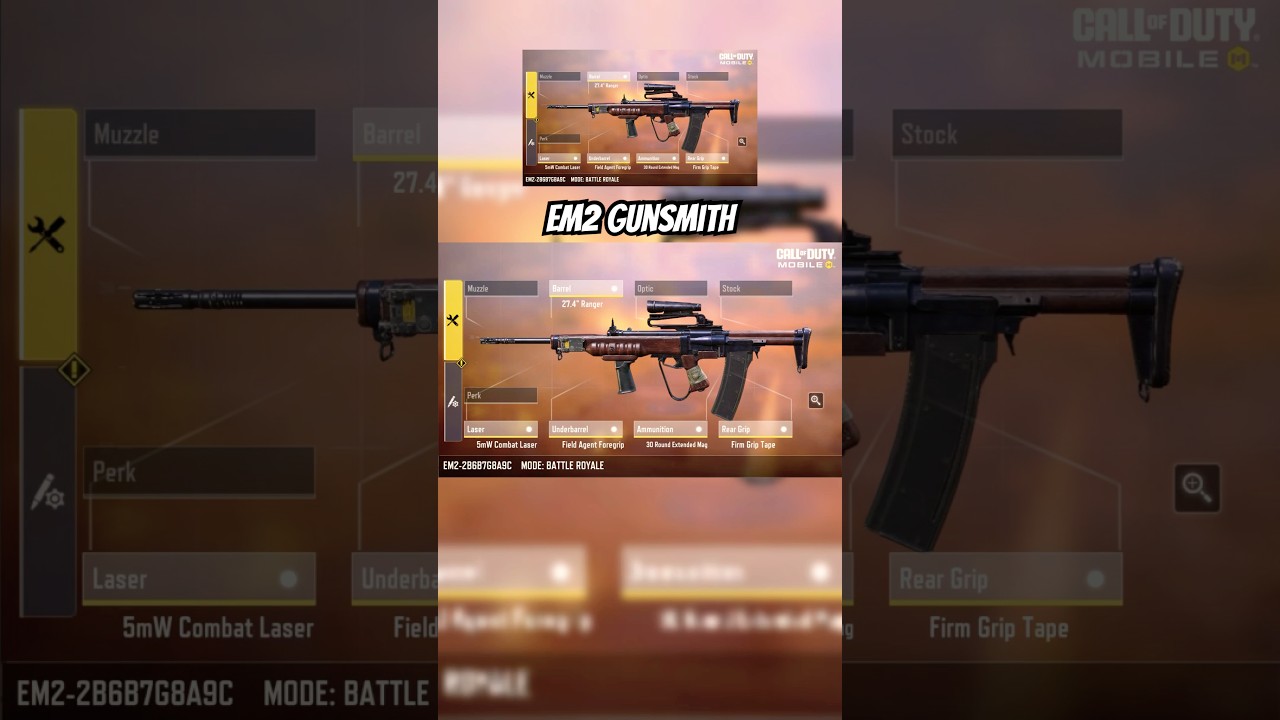 Best Em2 Gunsmith for Battleroyal 