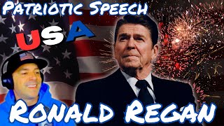 Ronald Reagan Reaction - Patriotic Speech