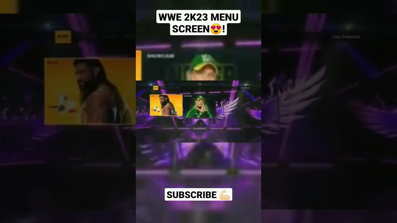 WWE 2K23 MENU SCREEN😍! 