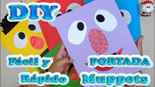 DIY Como Personalizar las Portadas de tus Cuadernos/ Personaje de Muppets Fácil y Rápido de Foamy📓