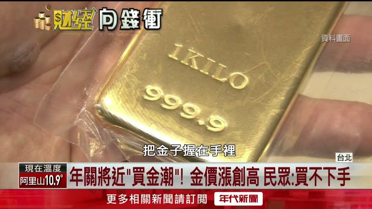 年關將近金價漲創新高！ 民眾嘆：買不下手