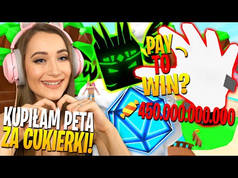 WYDAŁAM 450.000.000.000🍬 na The Hand w Roblox! ... (Bubble Gum Simulator)