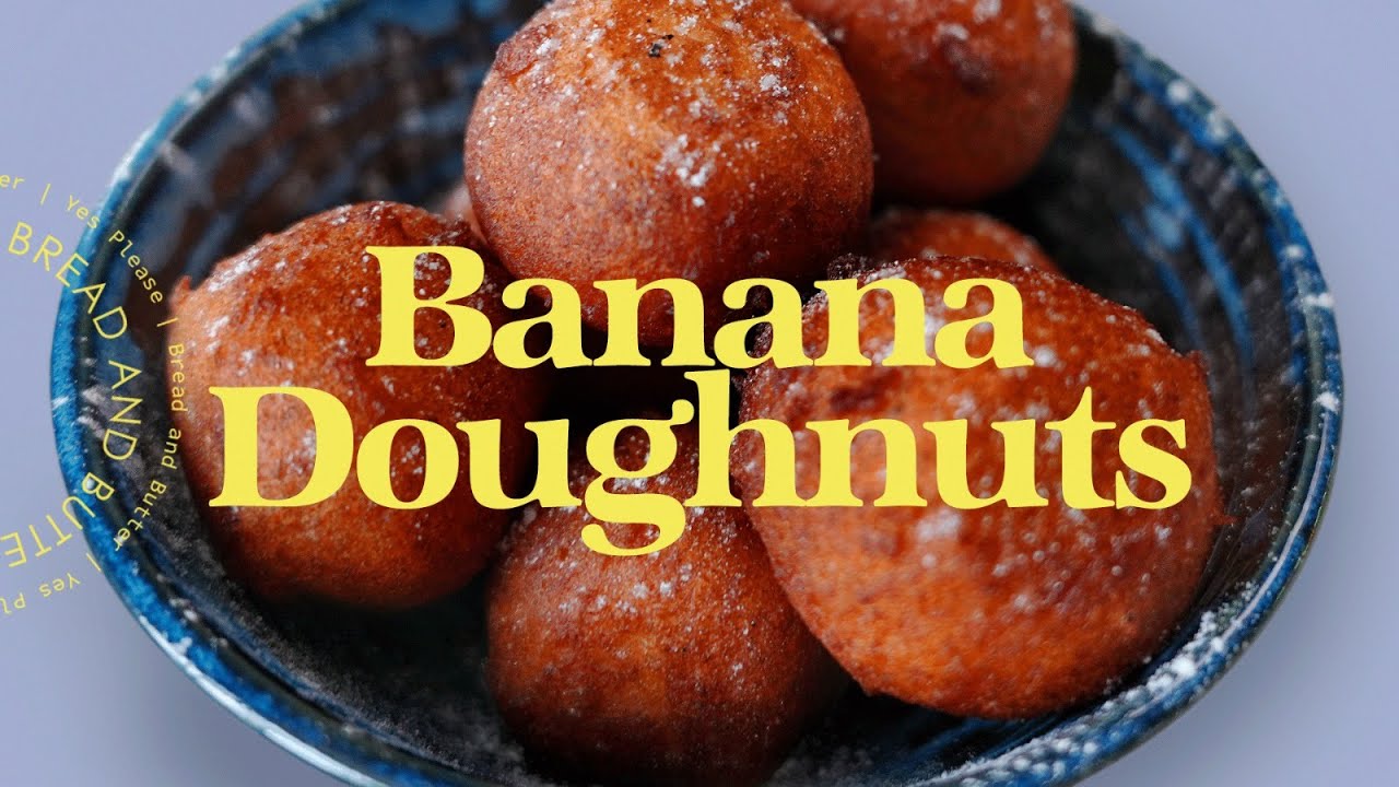 Хрустящие банановые пончики | Рисовая мука