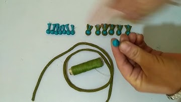 How to make dori potli button / Potli button with dori/potli button design