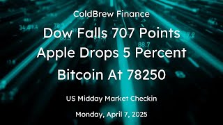 Midday Markets Monday: Checkin of US Stocks, Crypto, FX, Commodities for Mon, Apr 7, 2025