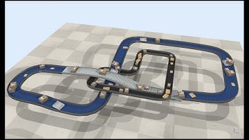 Robotics Simulation: complex conveyors in CoppeliaSim