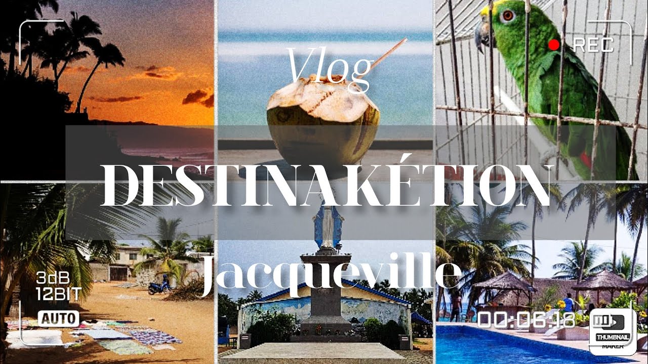🌴JACQUEVILLE | CÔTE D'IVOIRE  🇨🇮 | Foire🛕 balade à la plage👫, chasse aux crabes🦀, couché de soleil🌅