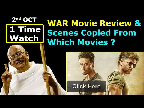 #WAR Scenes Copied From Which Movies | War Movie Review Hindi | WAR Movie Shooting Location & Facts