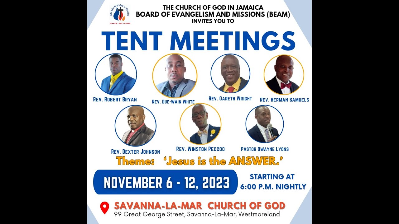 Nov. 6, 2023 // Church of God in Jamaica Evangelistic