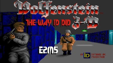 Wolfenstein 3D The Way id Did - E2M5 (100%) [DOSBox]