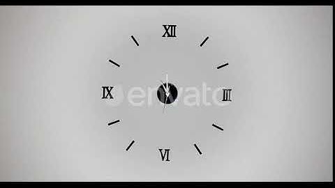 Clock on White Background and Movement of Clock Hands. Time Lapse Clock with Three Arrow Hands |...