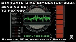 Stargate Dial Simulator 2024 sending SG1 to P3X 989 - Altair - Comtrya #stargate #stargateatlantis