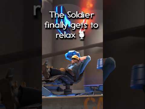 It's finally time for Soldier to be lazy! #tf2 #gaming #tf2memes