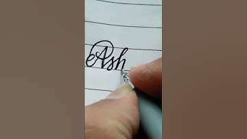 "Ashish" Name In Cursive Handwriting