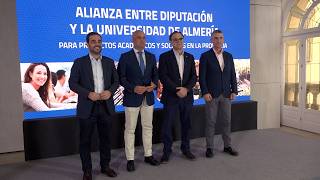 La UAL y Diputación renuevan su alianza para impulsar el conocimiento en la provincia