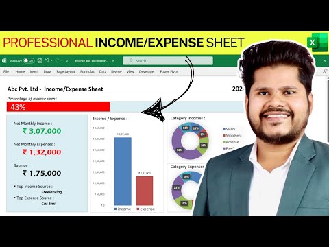 How To Maintain INCOME & EXPENSE in Excel | Download Template