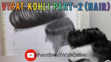 How to Draw Virat Kohli Hair || Part 2 || Step by Step Drawing #paintbrushwithcoffee #trending
