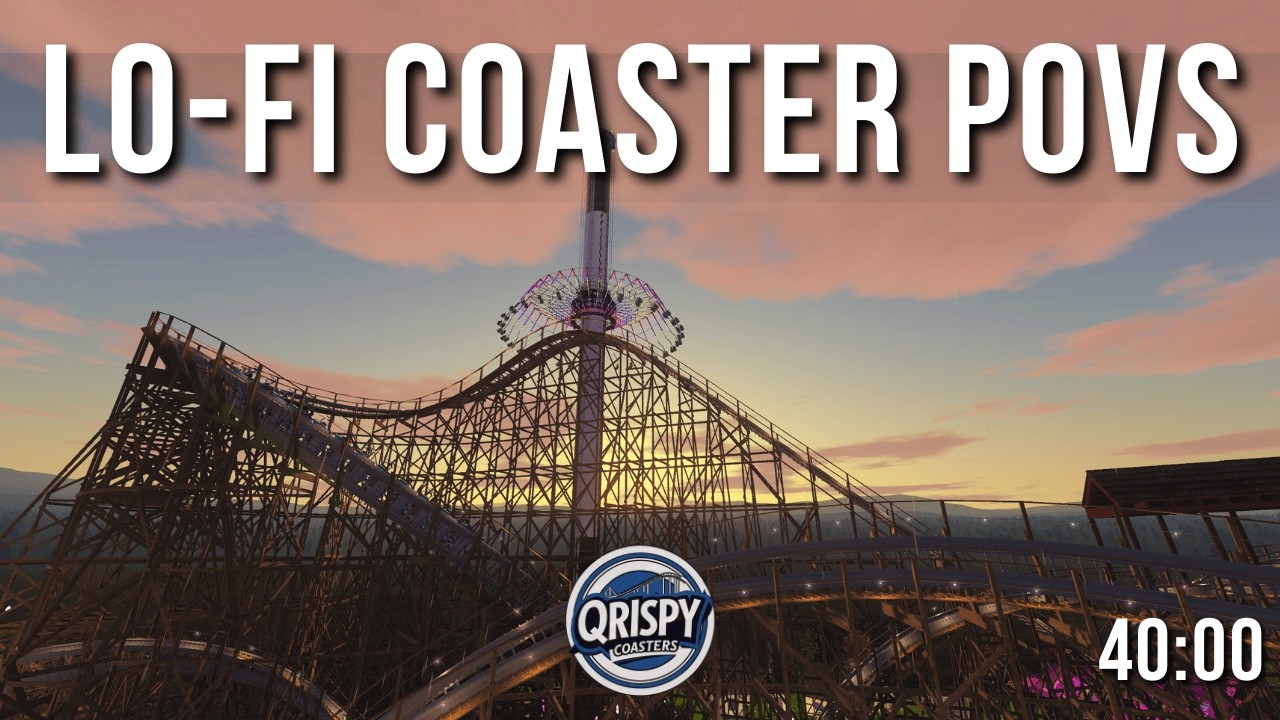 Lo-Fi Roller Coaster POVs to Study / Relax To (NoLimits 2) | 40 Minutes